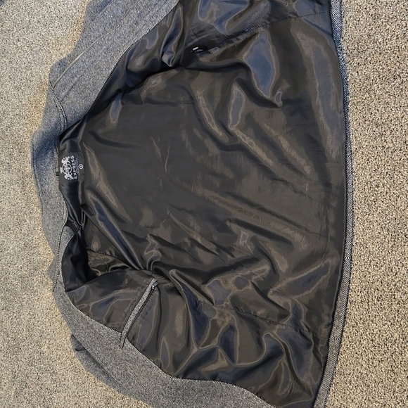 Express Mens Wool Blend Full Zip Coat Jacket 90's sz S - Picture 9 of 9